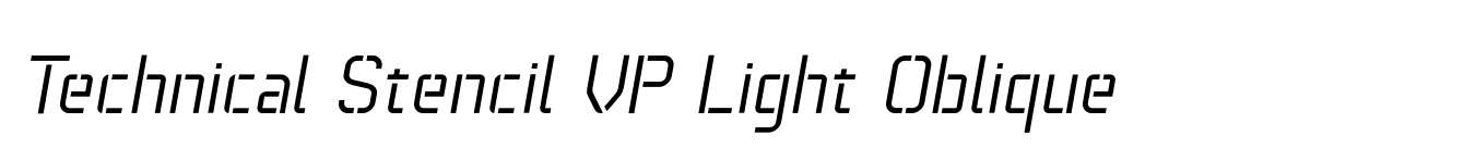 Technical Stencil VP Light Oblique